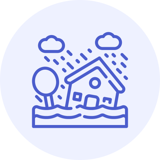 Storm damage restoration service icon for Command Restoration.